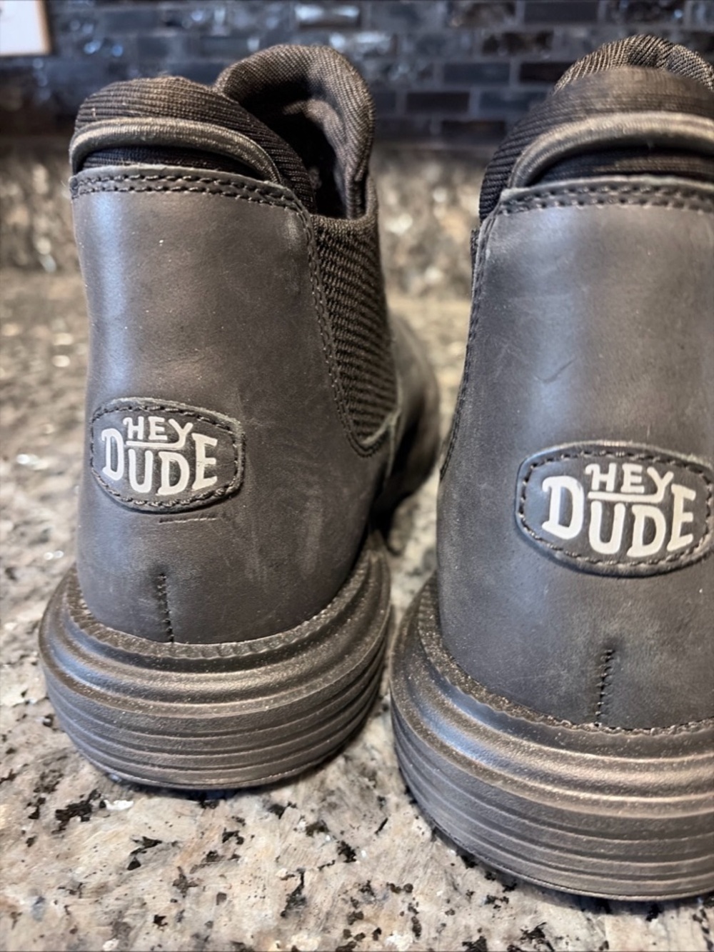 Hey Dude Branson Boot Craft Leather Chelsea Shoes Women’s Size 6 Black NWT - Picture 8 of 9